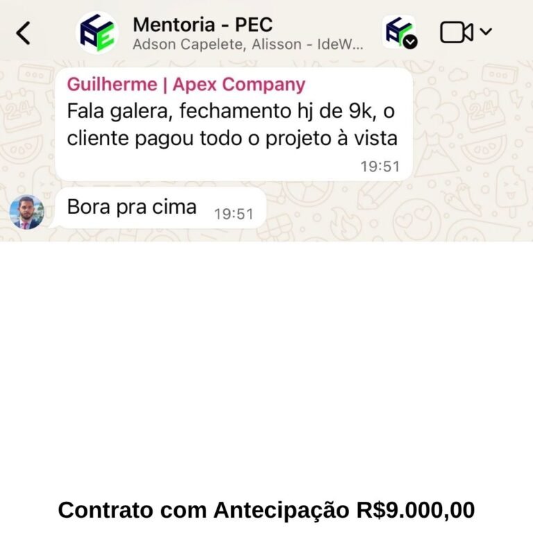Fechamento de contrato